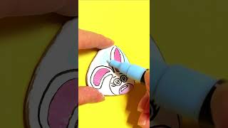 Do you see nose or mouth? Easter decoration for kids - Easter Bunny - Stone painting