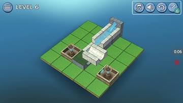 Flow water fountain 3D puzzle basic walkthrough level 6