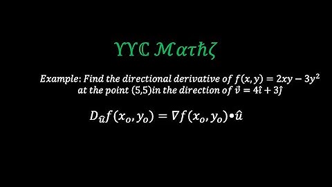 Find the Directional Derivative of f(x,y)=2xy-3y^2 at the Point (5,5) in the Direction of v=4i+3j