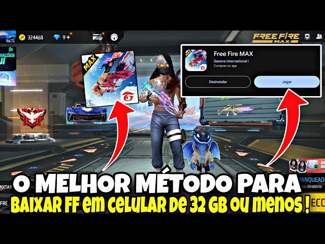 COMO BAIXAR FREE FIRE MAX EM CELULAR NÃO COMPATIVEL EM 2023 EM CELULAR  FRACO ! SAMSUNG E XIAOMI 