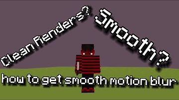 How to get smooth motion blur in your minecraft videos (Tekno’s blur) #shorts #minecraft
