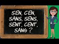 Sen cen sans sens sent cent ou sang   homophones 1533