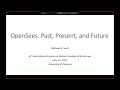 OpenSees Past Present and Future, by Michael Scott at the EOS 2021