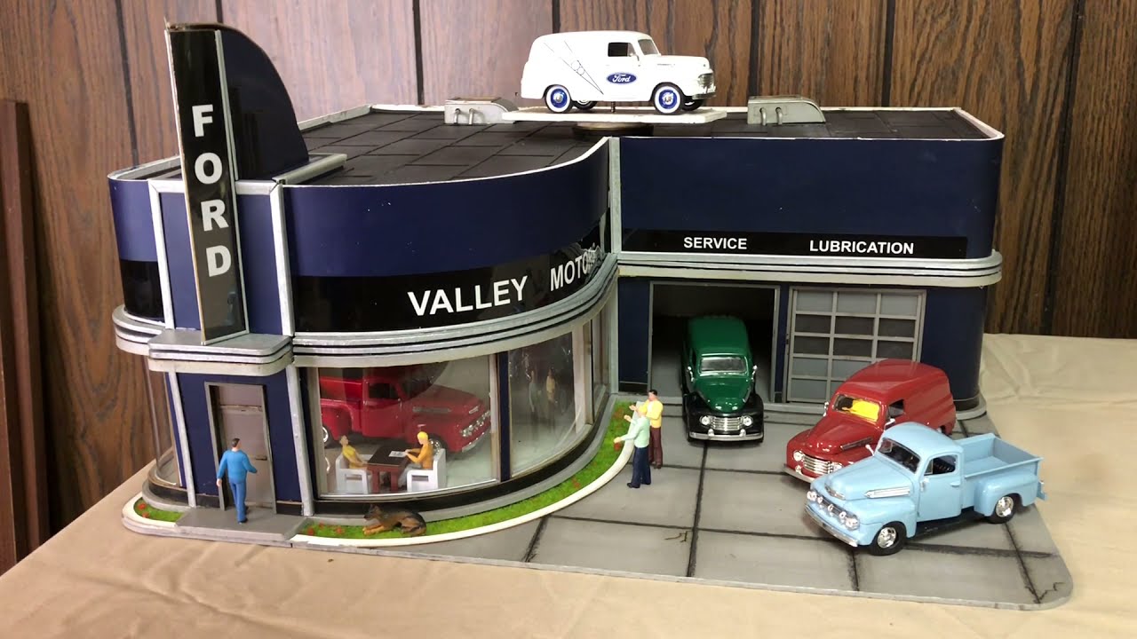 Mark's Lionel Trains Presents Valley Motors Auto Dealership by Menards