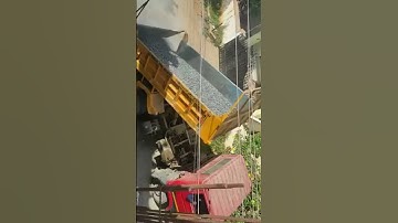 Tata Dumper Unloading Aggregate...#shorts