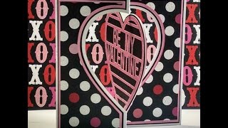 2015 Valentine's Series #15 Be My Valentine's Heart Shaped Swing Card