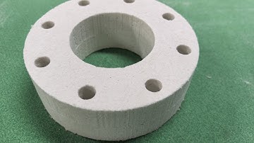 Cutting 50mm Ceramic Fiber Board with CNC Oscillating Knife Cutting Machine