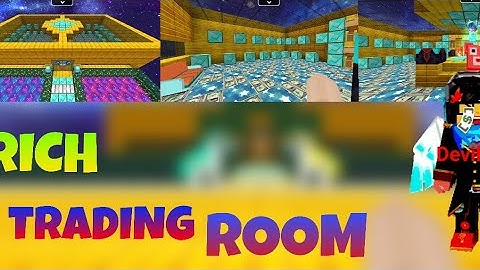 I Build New Rich Trading Room in Skyblock | Blockman go