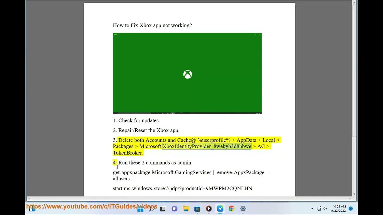 Fix Xbox app not working on Windows YouTube