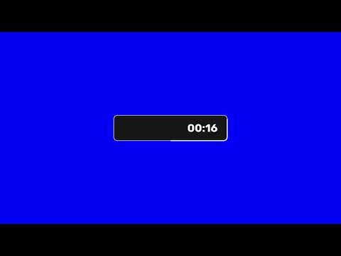 Countdown Timer | Blue Chroma 60 seconds [Black Bar] ¡SFX included!