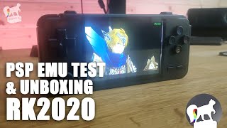RK2020 unboxing - PSP and Dreamcast emulation test Retroarch