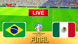 BRAZIL vs MEXICO  Copa America 2024 Final | Full Match All Goals | Live Football Match
