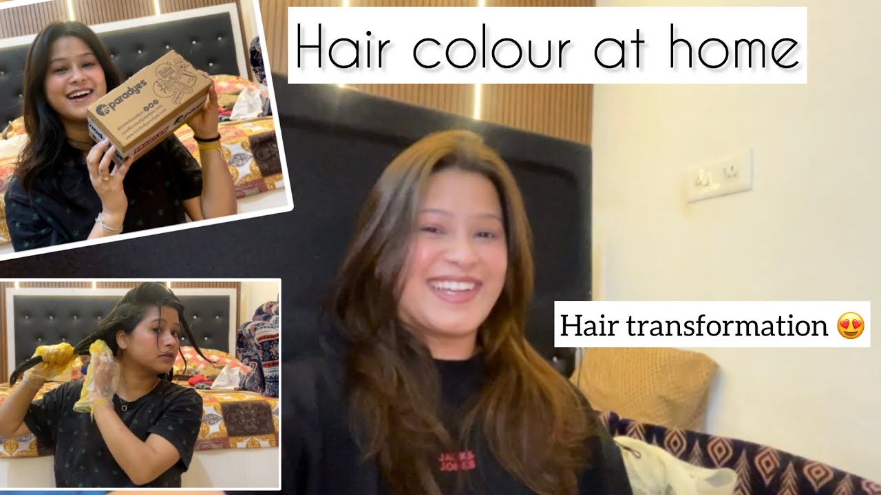 I coloured my hair🤭|| Loving my New hairs😍|| #hairtransformation #fullvlog #haircolorathome 