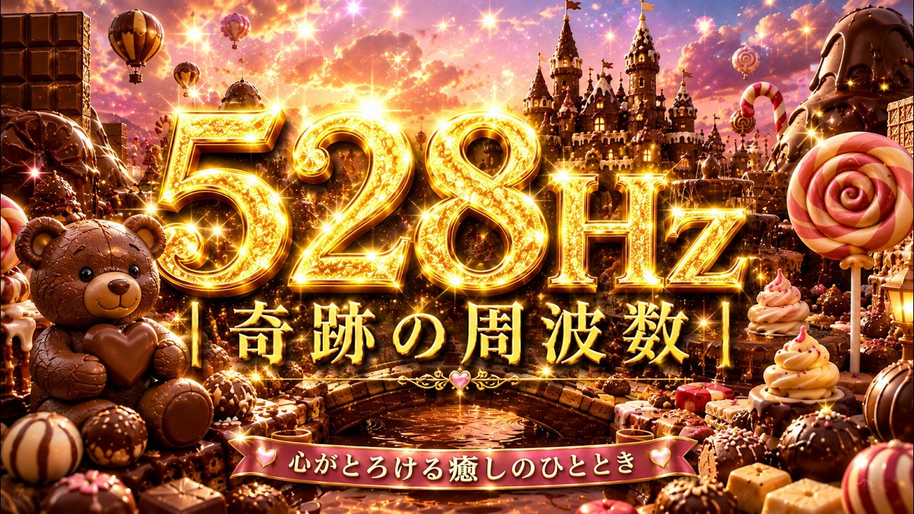 S★限定お試し価格★奇跡の周波数528Hz【音叉ヒーリング♡スタートセット】❤️ 528Hz】｜奇跡の周波数｜チョコレートの世界へ…甘く溶ける極上の癒し