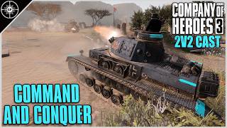 Command Tank Conquers | 2v2 Djebel Pass | CoH3 Cast 2.0 #148