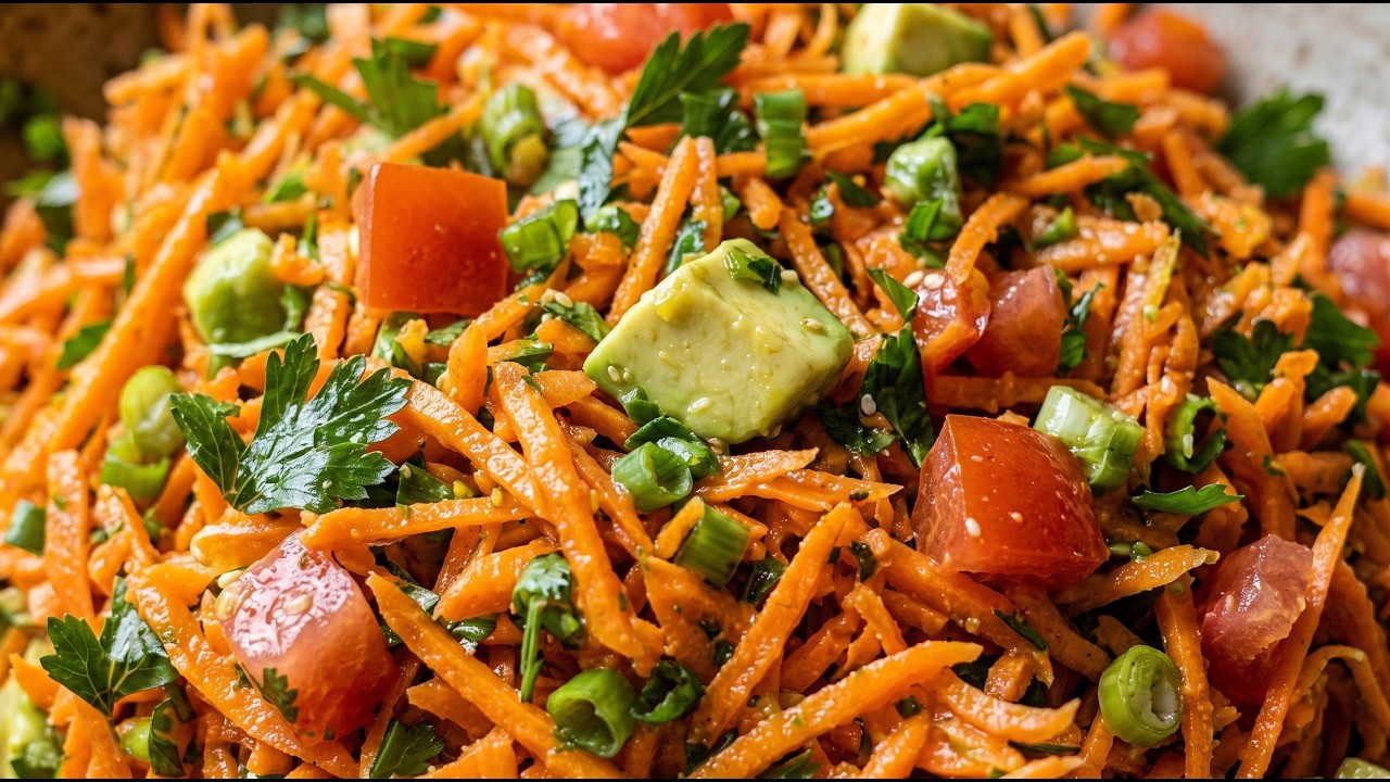 Esta ensalada de zanahoria y aguacate demuestra que comer saludable también puede ser delicioso 🌿