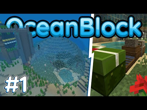 LP. OceanBlock |#1| НАЧАЛО ПОД ВОДОЙ , ПЕРВЫЕ МЕХАНИКИ СБОРКИ | ВЫЖИВАНИЕ С МОДАМИ В МАЙНКРАФТ