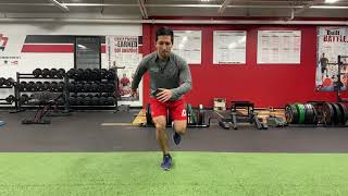 90 deg Rotational Single leg Vertical Jump + Stick (Landing)