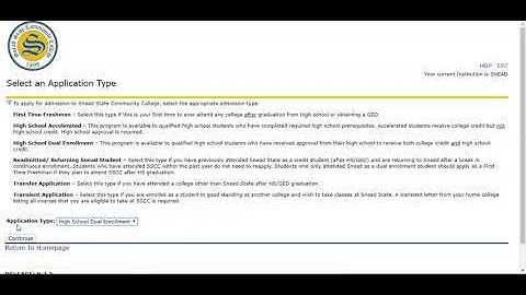 Tutorial Dual Enrollment Application