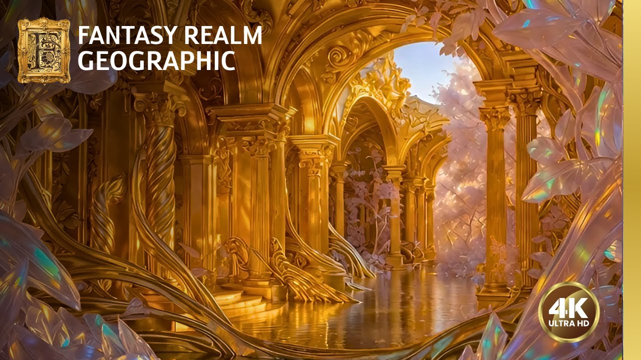 🌸✨ Crystal Blossom Kingdom | A Garden of Singing Light & Heart Awakening | Relaxing Music 432Hz | 4K