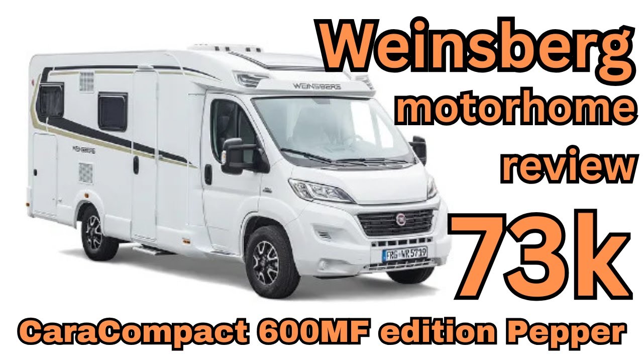 73k CORNER BED motorhome review. Weinsberg CaraCompact 600MF edition Pepper
