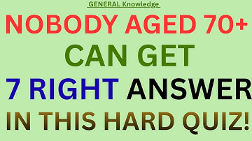 No One Over 70 Has Ever Scored 7/20 on This Brutal Quiz! 😱 Can You Beat It?