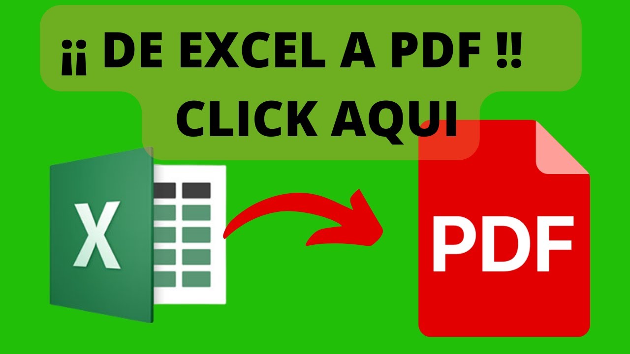 Como Guardar un libro de Excel en formato PDF con varias hojas - YouTube