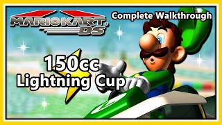 Mario Kart DS - Complete Walkthrough | 150cc Lightning Cup & Credits (Verse 1)