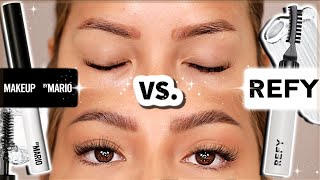 NEW BROW GEL BATTLE | MAKEUP BY MARIO MASTER HOLD VS REFY BROW SCULPT [ASIAN BROWS ]