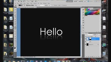 How To Make Reflective Text In Photoshop