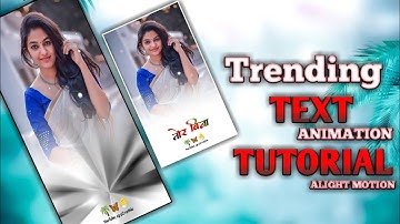 trending text animation in alight motion //cg status editing //alight motion video editing