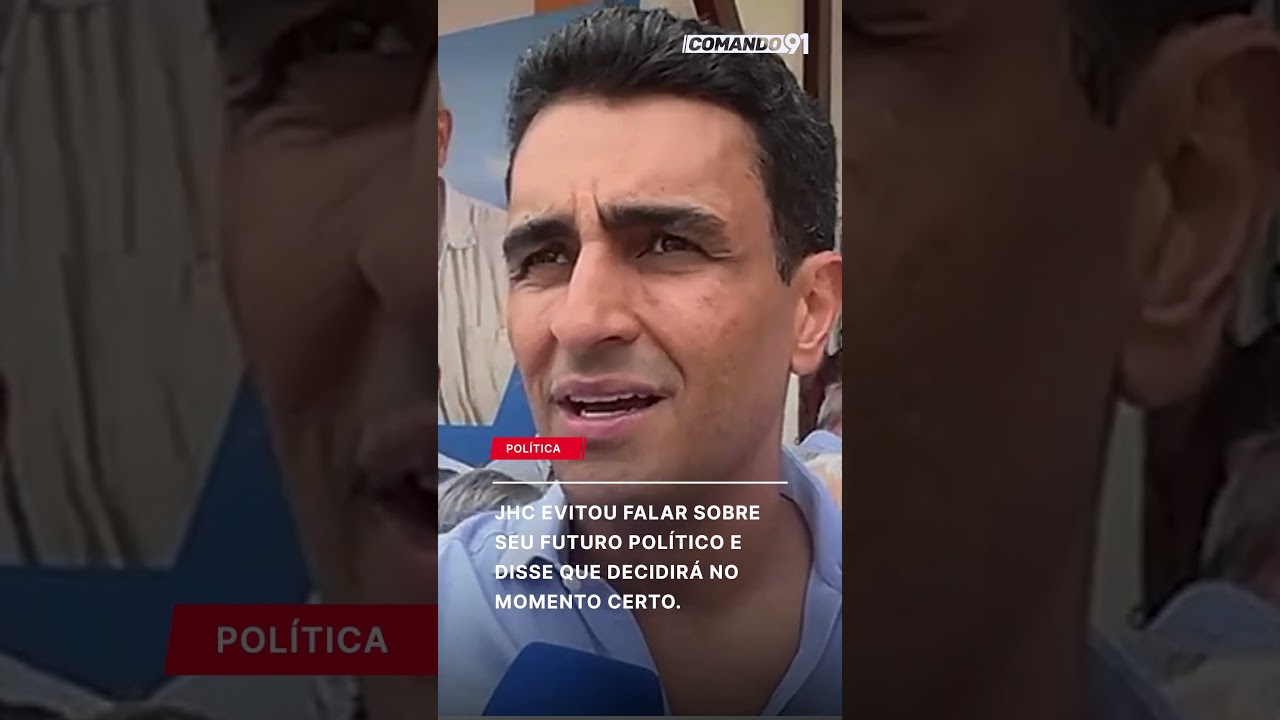 JHC evitou falar sobre seu futuro político e disse que decidirá no momento certo