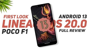 First Look Lineage OS 20.0 - Official - POCO F1 - Android 13 - Detailed Review