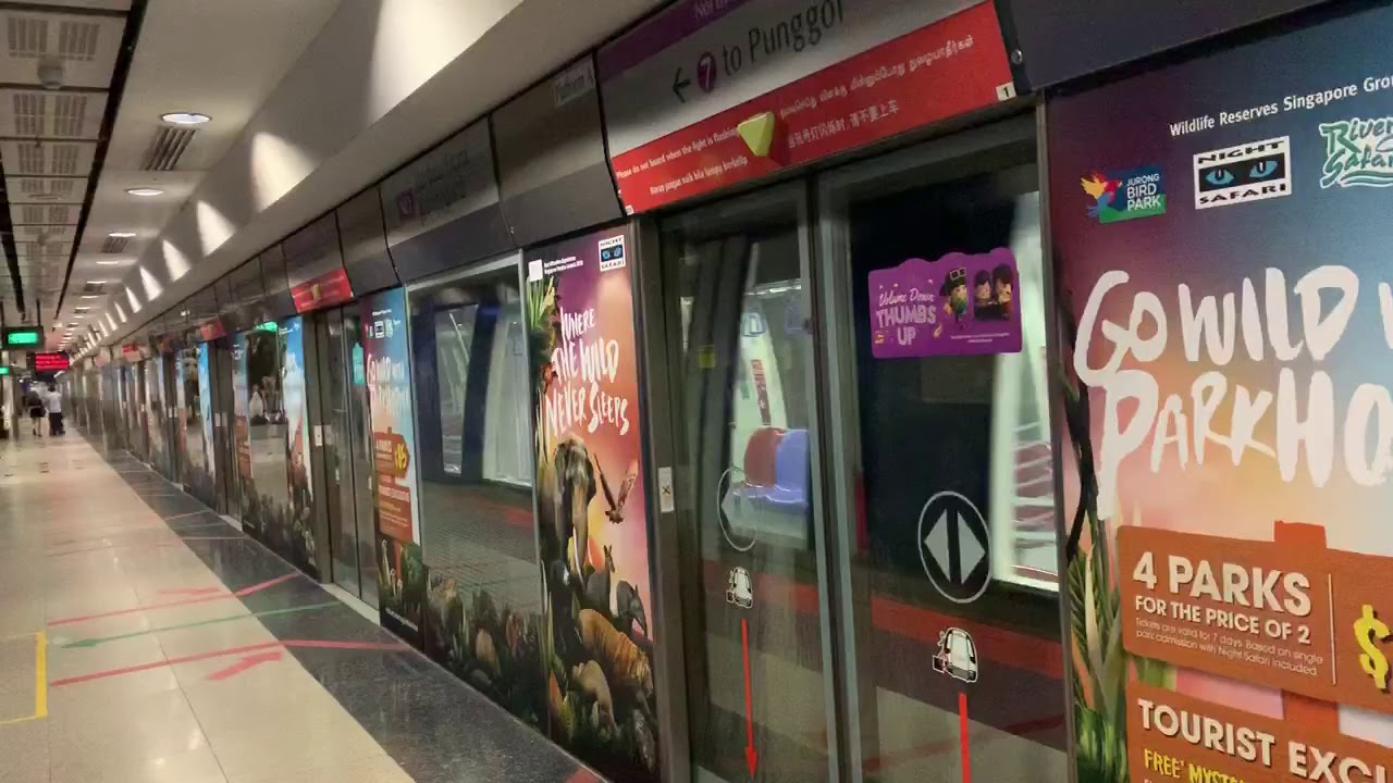 SBS Transit NEL Alstom Metropolis C751C [7079/7080] departing ...