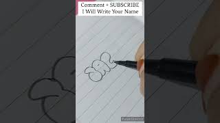 How To Write Bubble Letters | SUBSCRIBER NAME REQUEST #shorts #ytshorts