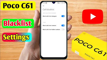 how to delete blacklist number in poco c61 | poco c61 blacklist setting