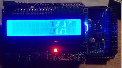 LCD Keypad Shield, custom characters