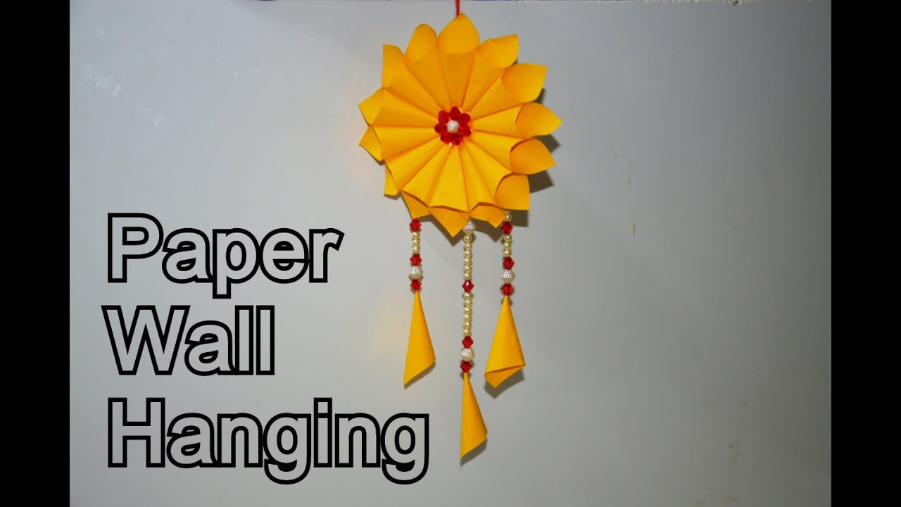 Paper Wall hanging | Room Decor ideas | Wall Hanging - YouTube