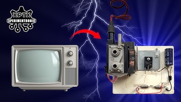 How to TURN an old TV into a HIGH VOLTAGE Generator