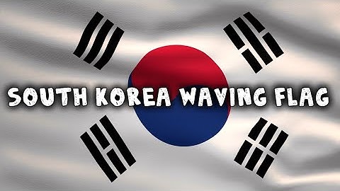 🇰🇷 South Korea Country Flag Animation | Full HD | 10 Hours