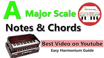 A Major Scale Notes & Chords | Piano | Harmonium