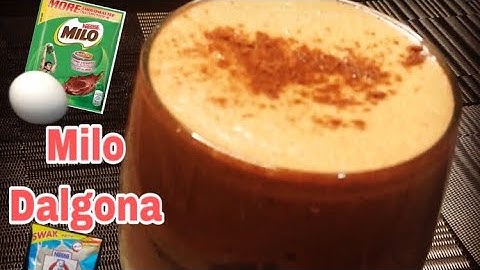 Milo Dalgona without Whipped Cream and without mixer! | Milo Dalgona at home