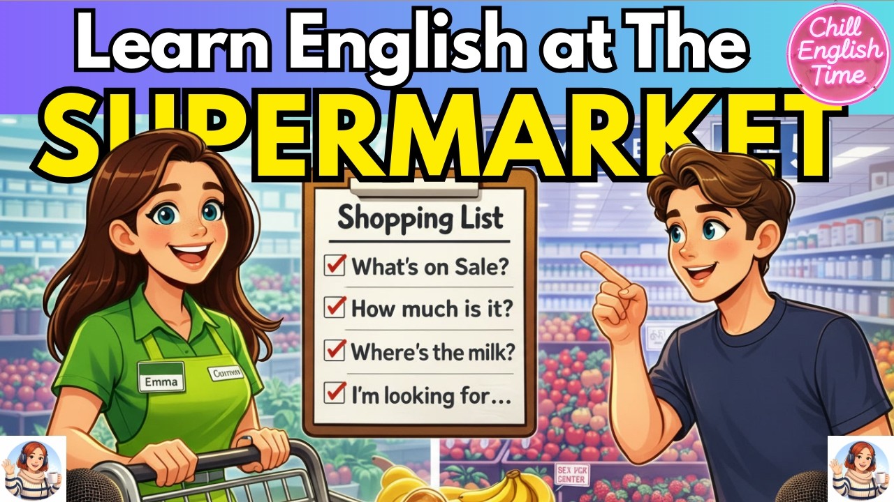 Speak English at the Supermarket | Real Shopping Conversations for Beginners | English for Beginners