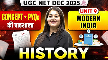 UGC NET History PYQs Classes 2025 | UGC NET History Unit 9: Modern India | UGC NET History PYQs 2025