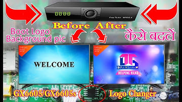 How To Change Startup(Boot)Logo & Background pic||All Gx6605s,6605 Chip logo changer software