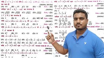 12th Math Vector Vvi Objective Question 2024//vector objective question bank 2009-23// #math