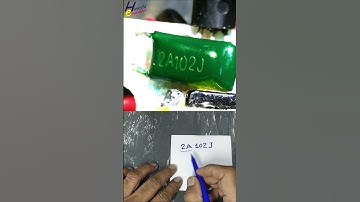2A102 Marking Explained on Metallized Polyester Film Capacitor | Haseeb Electronics #shorts