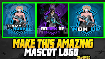 MAKE THIS AMAZING BGMI MASCOT LOGO ON ANDROID | LOGO TUTORIAL | CREATE BGMI MOSCOT LOGO | LOGO