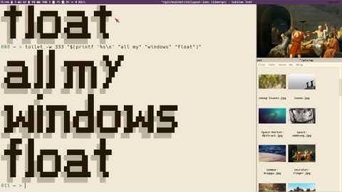 HOW TO SET ALL WINDOWS FLOATING IN I3WM