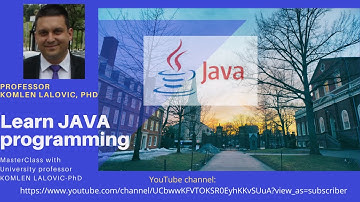 How to write first JAVA class - Professor Komlen Lalović, Ph.D.
